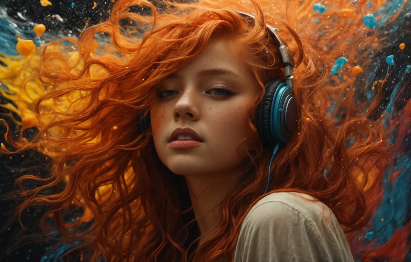 Фото обои AI Inspirations, AI portraits, Dance of Darkness
