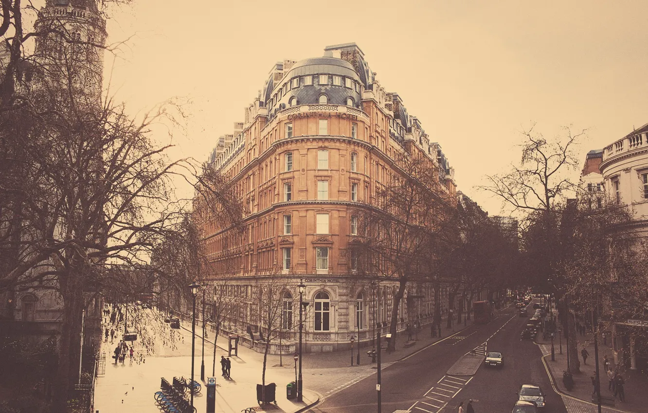 Фото обои улица, лондон, отель, london, гостиница, england, hotel, corinthia