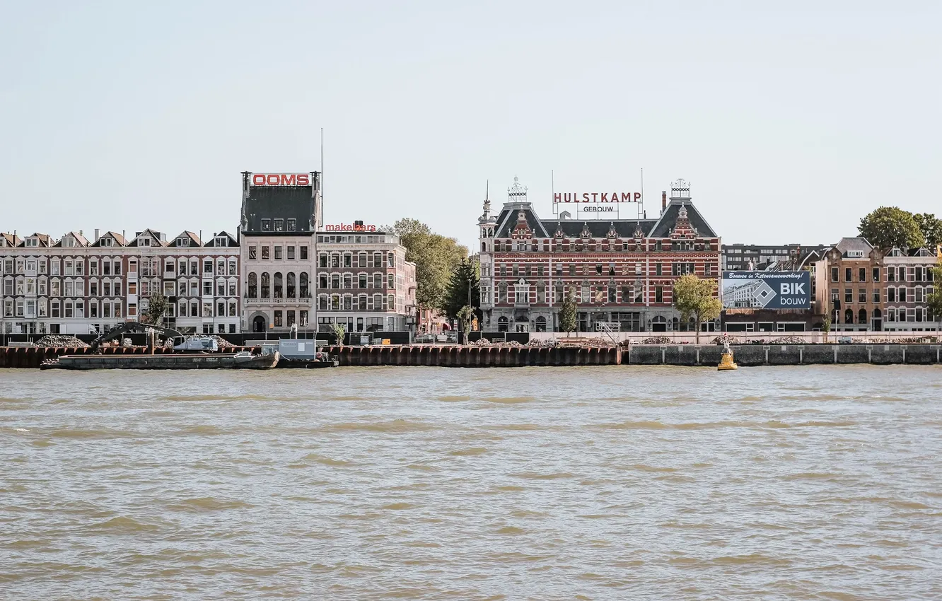 Фото обои rotterdam, the netherlands, Noordereiland, Nieuwe Maas