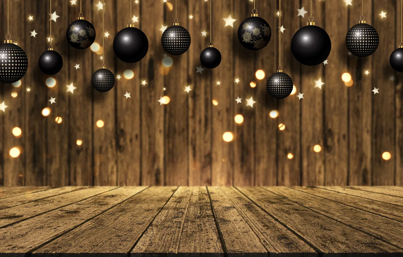 Фото обои фон, доски, golden, золотой, christmas, gold, new year, balls