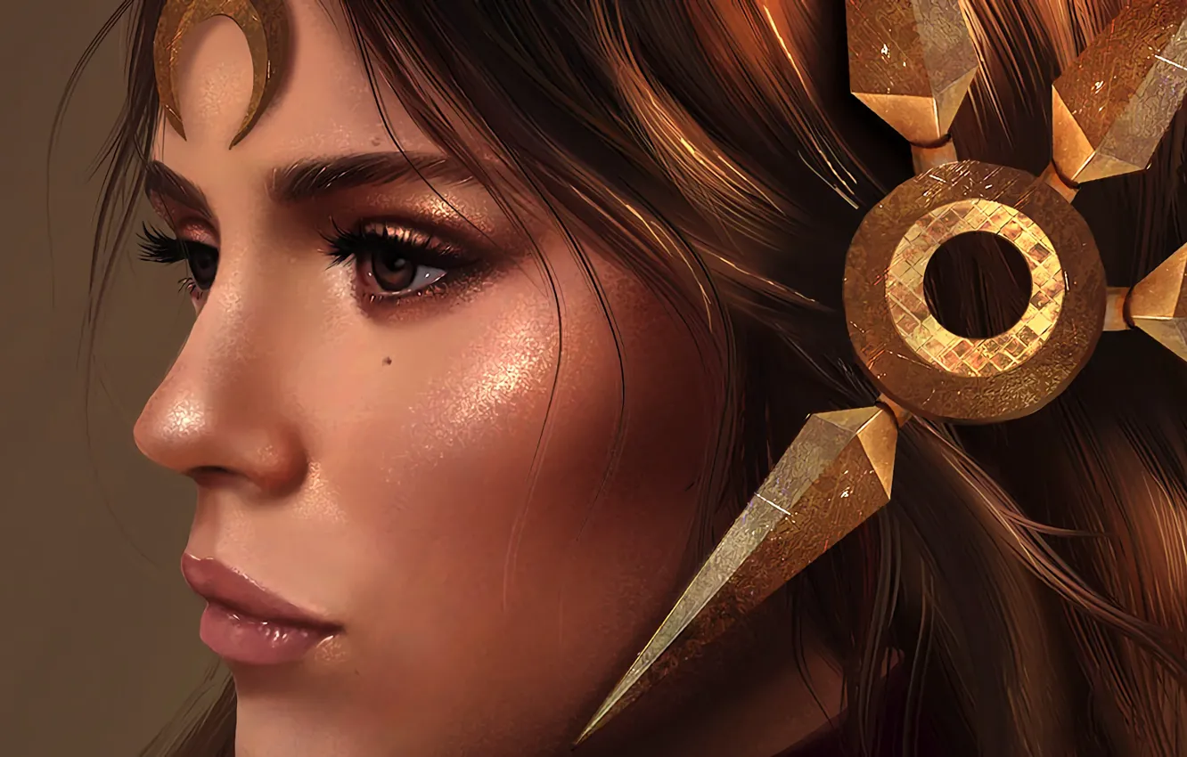 Фото обои League of Legends, Leona, Лига Легенд, Леона, Таргон, Targon