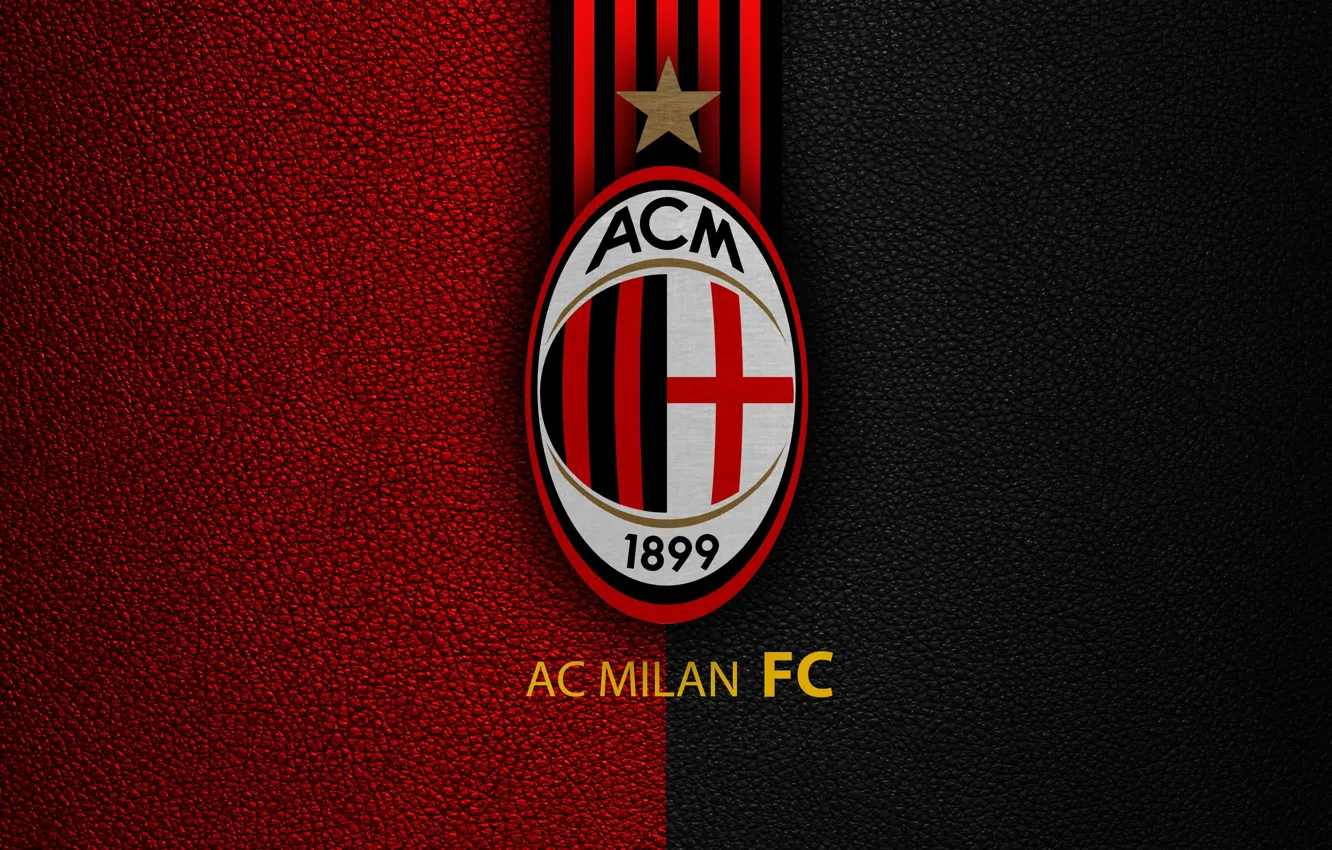 Фото обои wallpaper, sport, logo, football, AC Milan, Italian Seria A