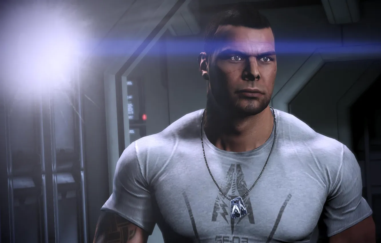 Фото обои mass effect, James, масс эффект, Джеймс