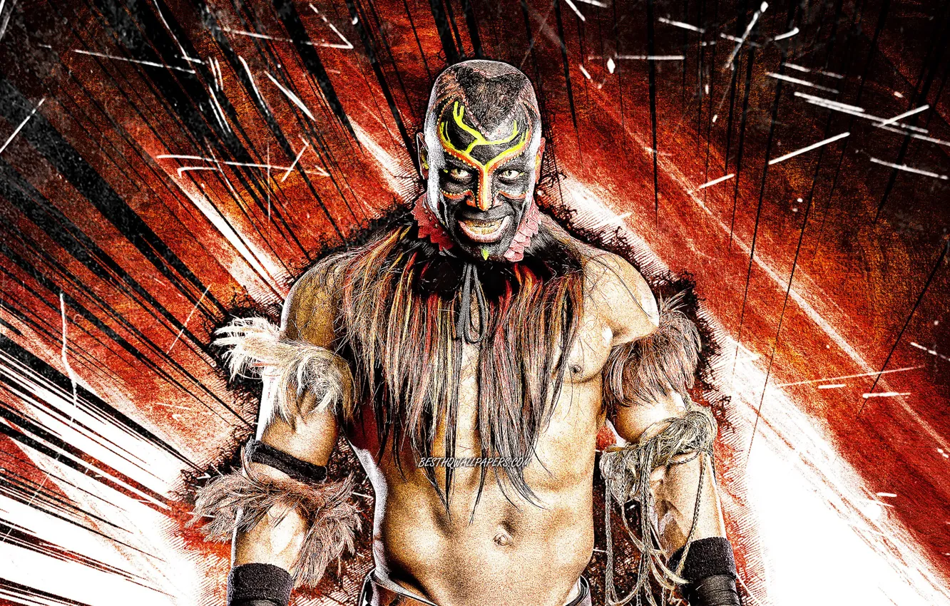 Фото обои art, grunge, american, wwe, wrestler, the boogeyman