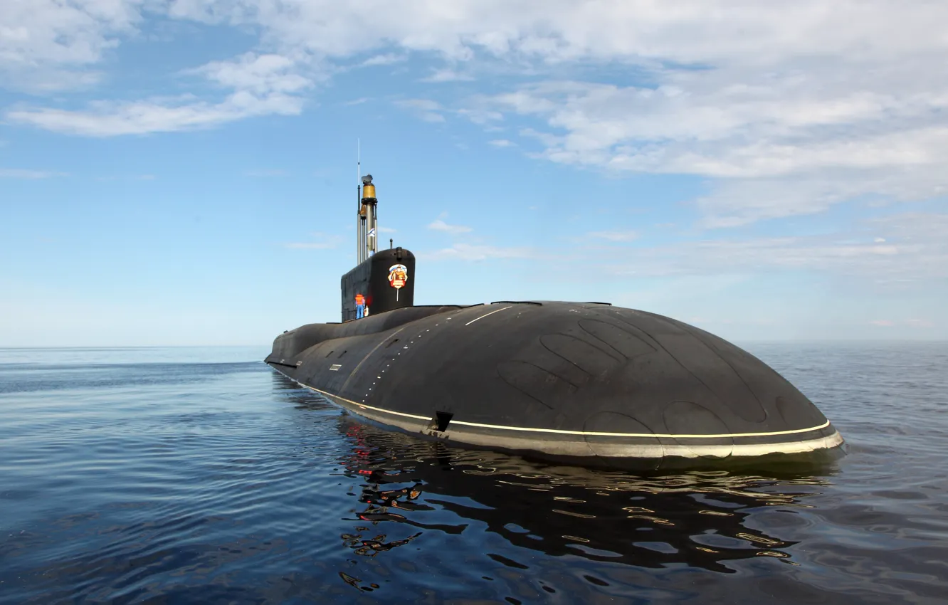 Фото обои подводная лодка, российская, атомная, стратегического назначения, «Владимир Мономах», К-551