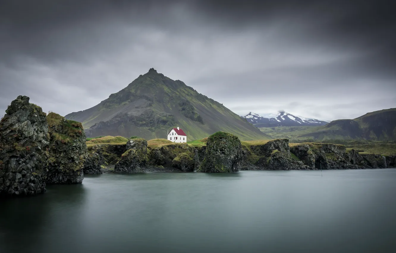 Фото обои море, берег, Iceland, Snaefellsnesog Hnappadalssysla