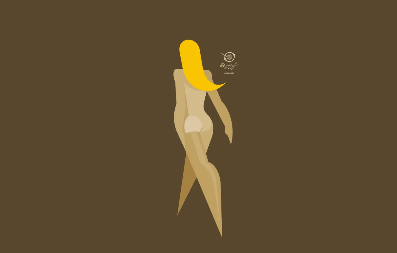 Фото обои vector, girl, fashion, digital, design, brown, art, picture