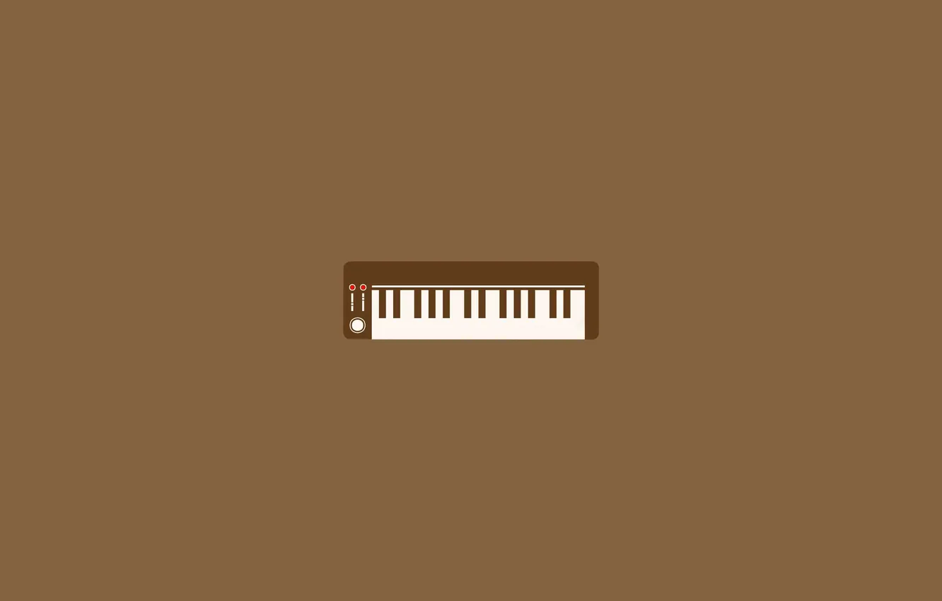 Фото обои клавиши, minimal, brown, electro, piano