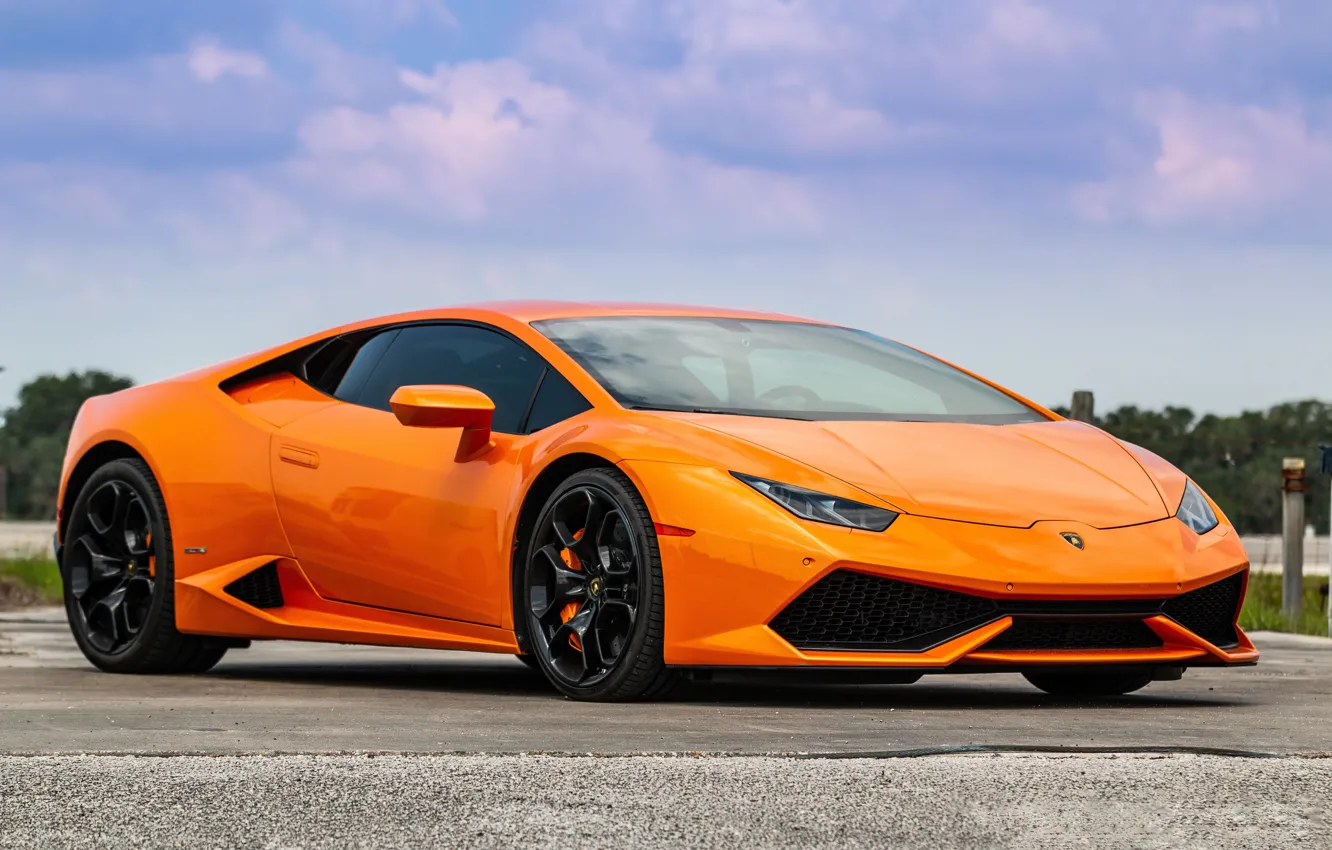 Фото обои Lamborghini, Orange, Huracan, Porter 34