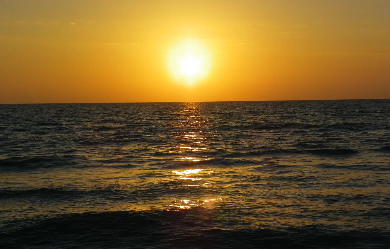 Фото обои море, закат, природа, Nature, sea, sunset
