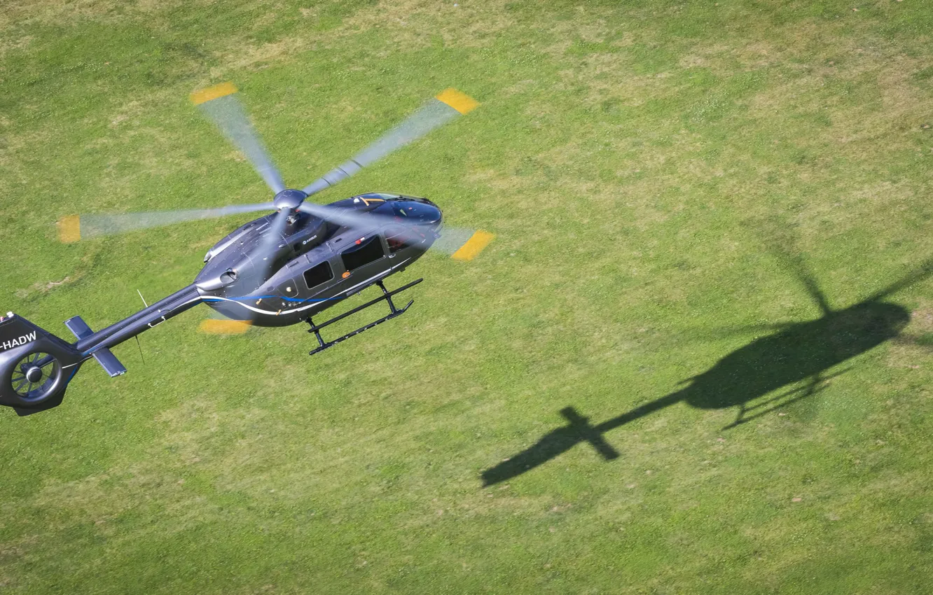 Фото обои Вертолет, Тень, Eurocopter, EC 145, Eurocopter EC 145