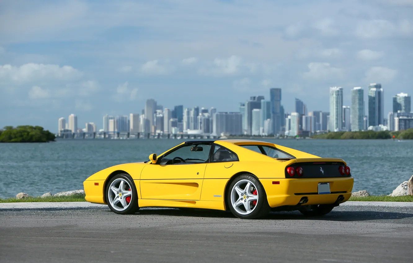 Фото обои Ferrari, F355, rear view, Ferrari 355 F1 GTS