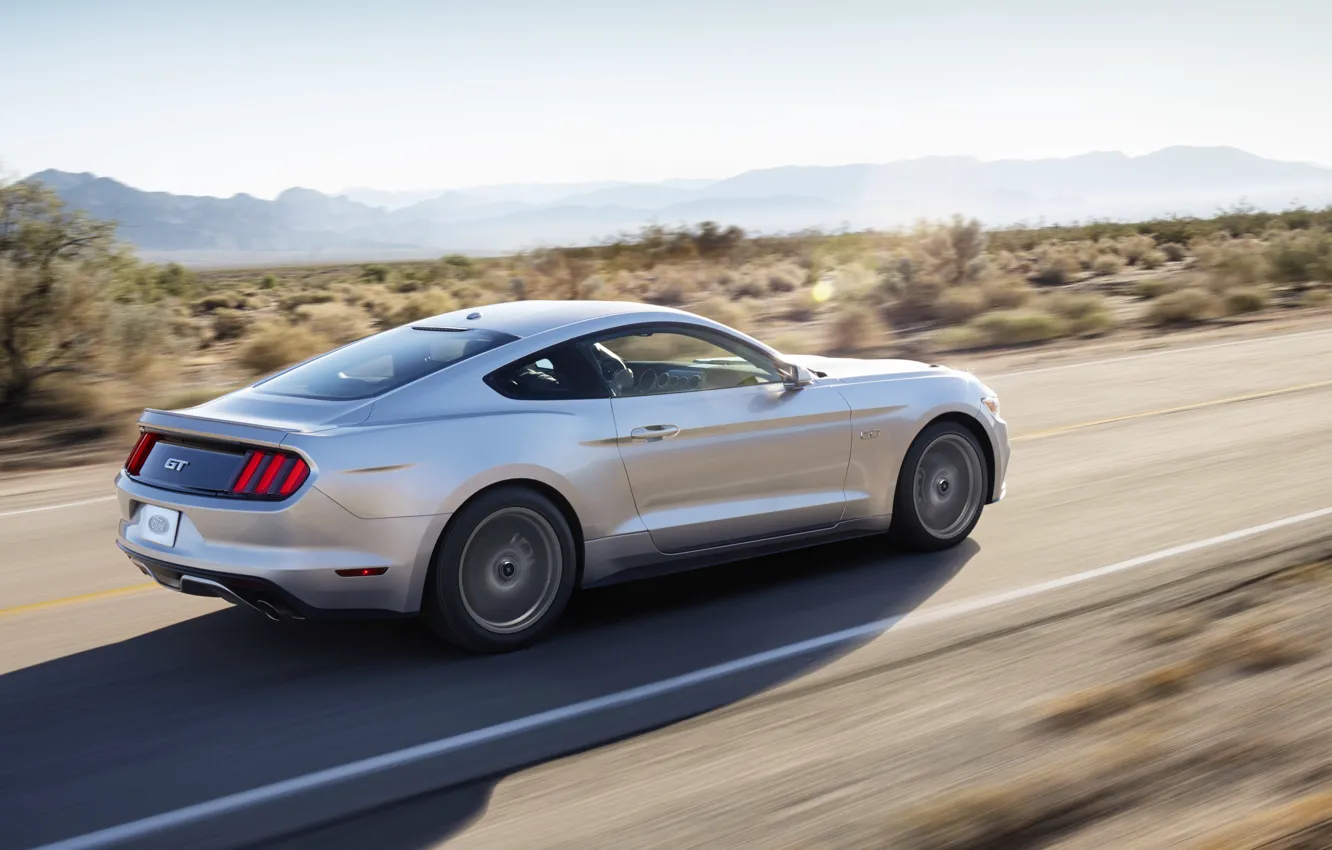 Фото обои дорога, машина, авто, Mustang, Ford, Car, 2015
