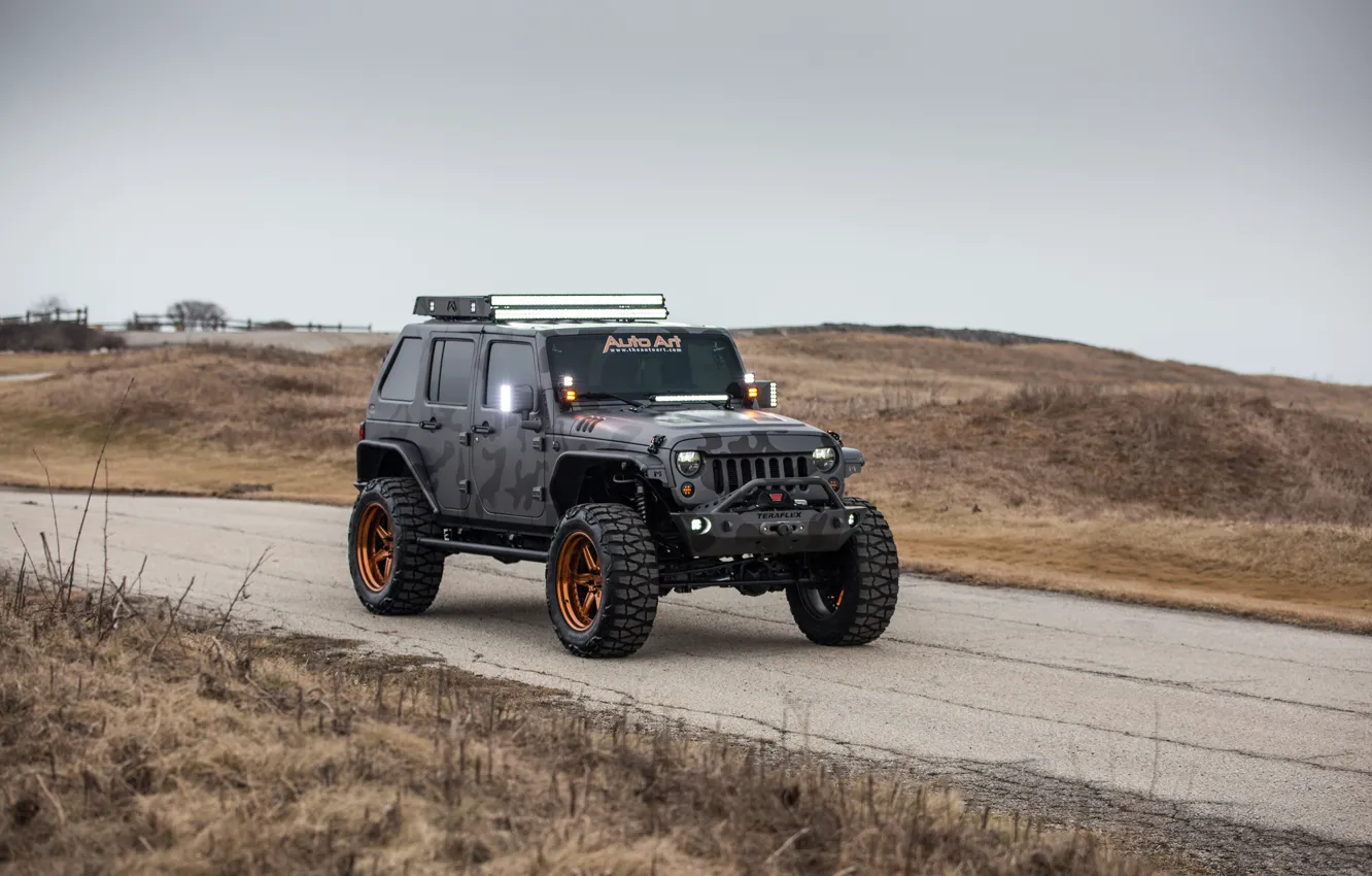 Фото обои Wrangler, Jeep, Unlimited, 4-door, 2015, 3.6L