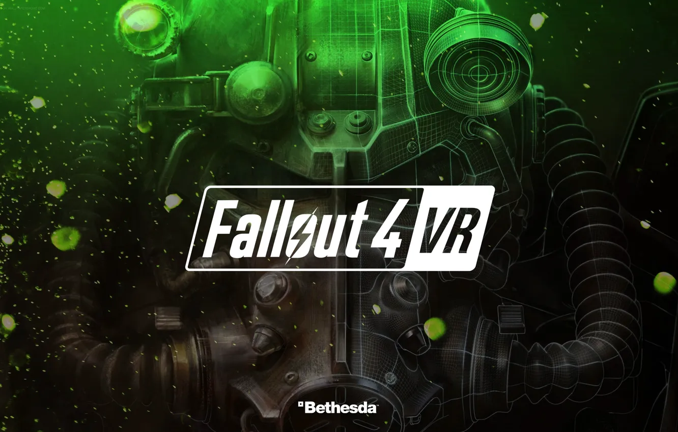 Фото обои green, game, Fallout, armor, Fallout 4 VR