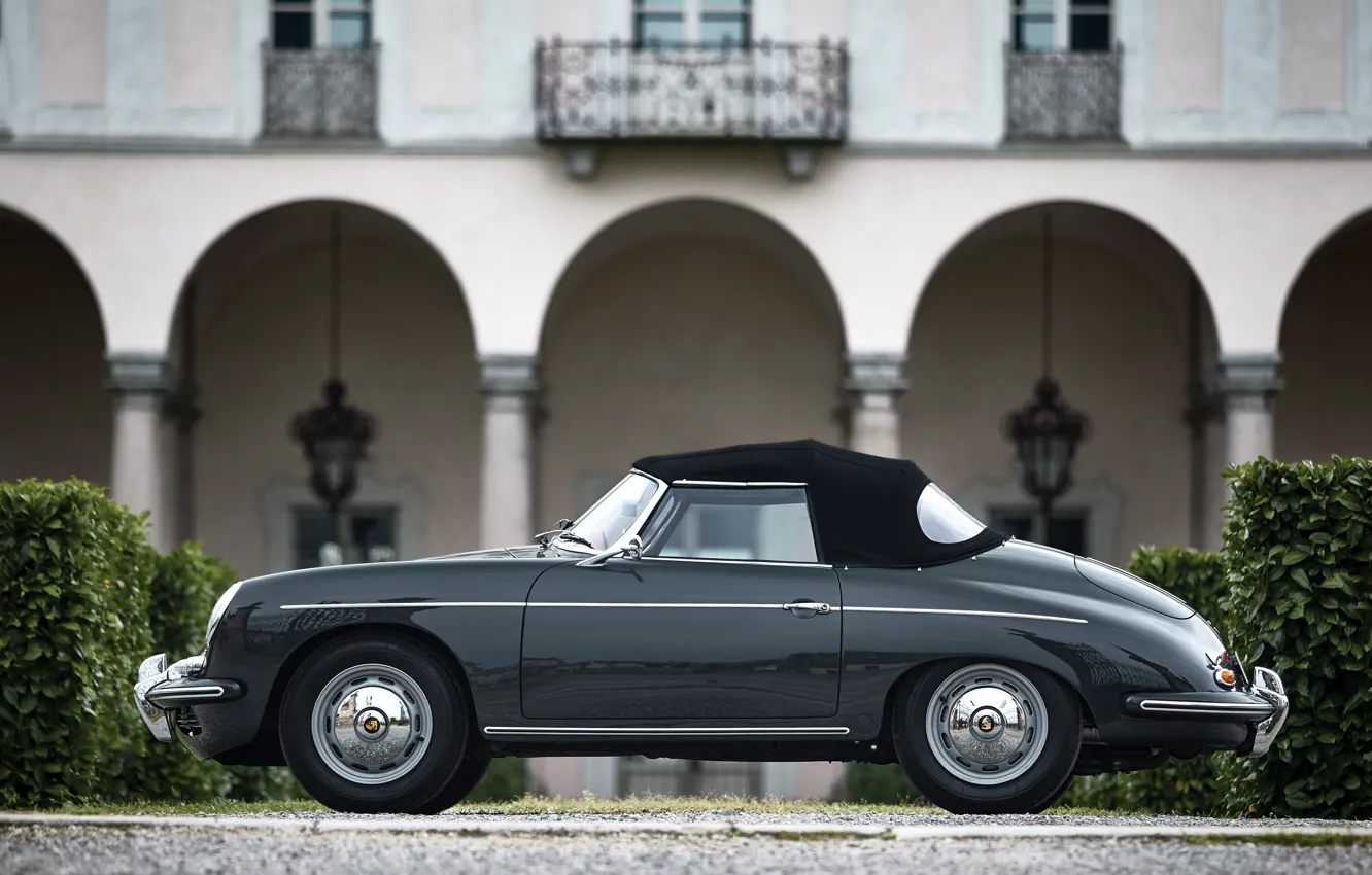 Фото обои Porsche, 356, 1961, side view, Porsche 356B 1600 Super Roadster