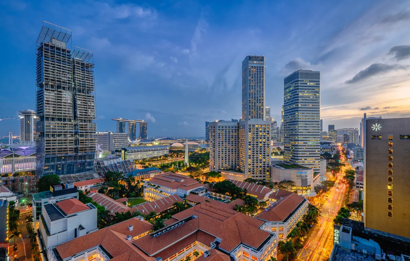 Фото обои Сингапур, мегаполис, Singapore, Rochor