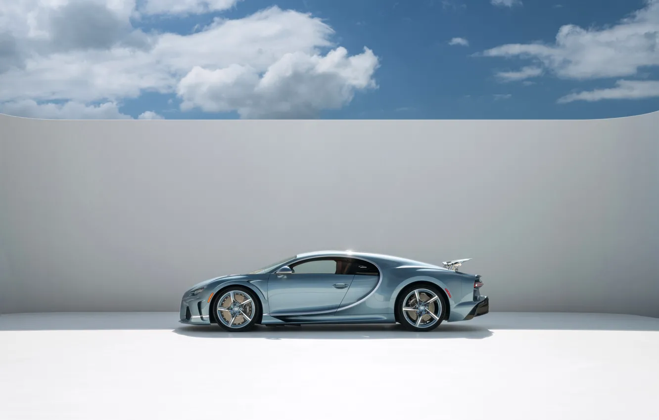 Фото обои Bugatti, profile, Chiron, Bugatti Chiron Super Sport "57 One of One"