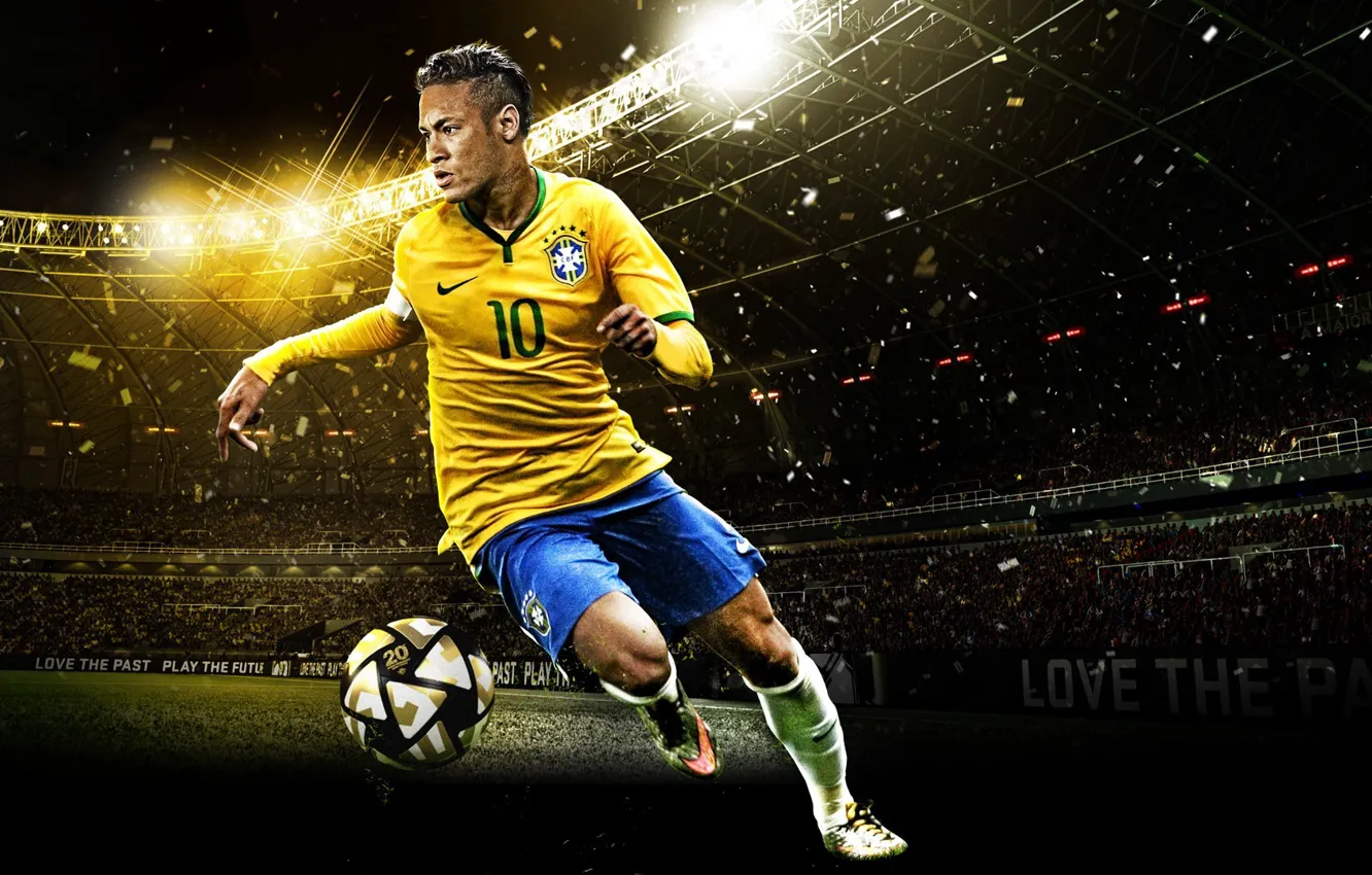 Фото обои номер, форма, эмблема, причёска, Бразилия, Brasil, Neymar, PES16