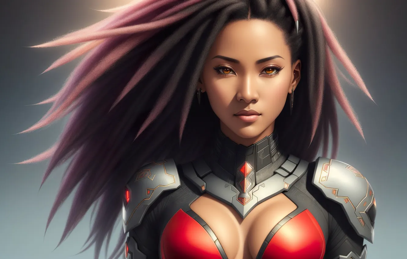 Фото обои girl, fantasy, armor, art, Future, digital art, fantasy art, fantasy girl