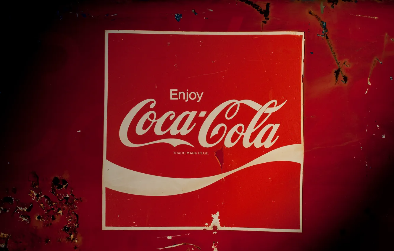 Фото обои минимализм, напиток, coca-cola, кока-кола