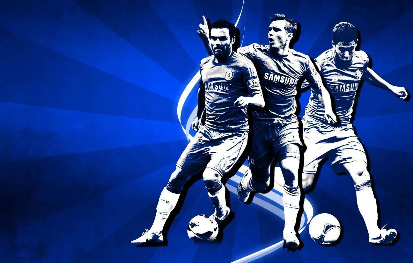 Фото обои Blues, Frank Lampard, ФК Челси, FC Chelsea, Juan Mata, Eden Hazard