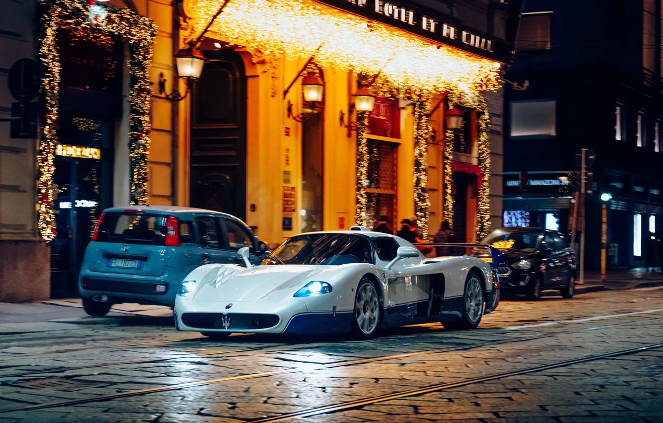 Фото обои Maserati, cars, street, MC12, Maserati MC12