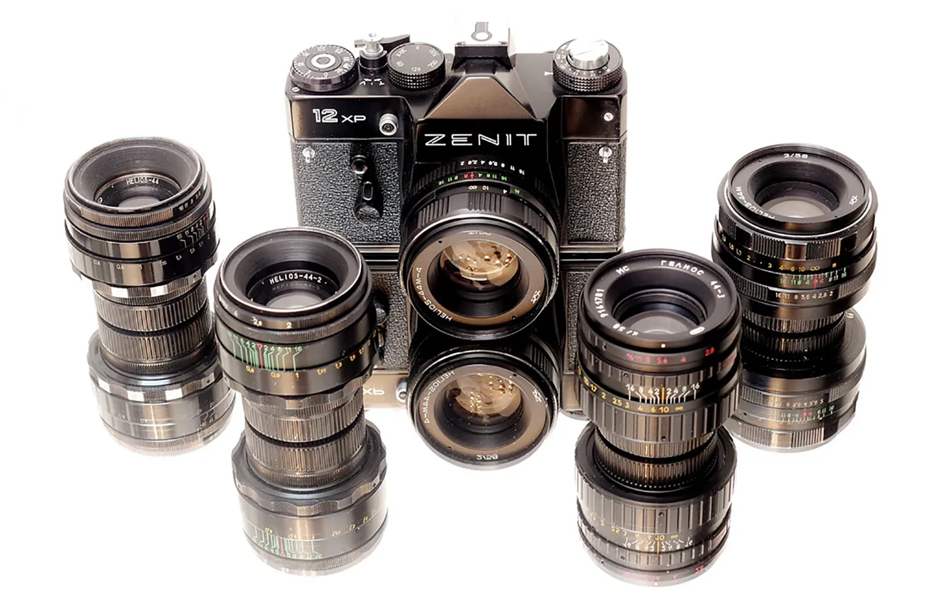Фото обои camera, Zenit, lenses, Helios