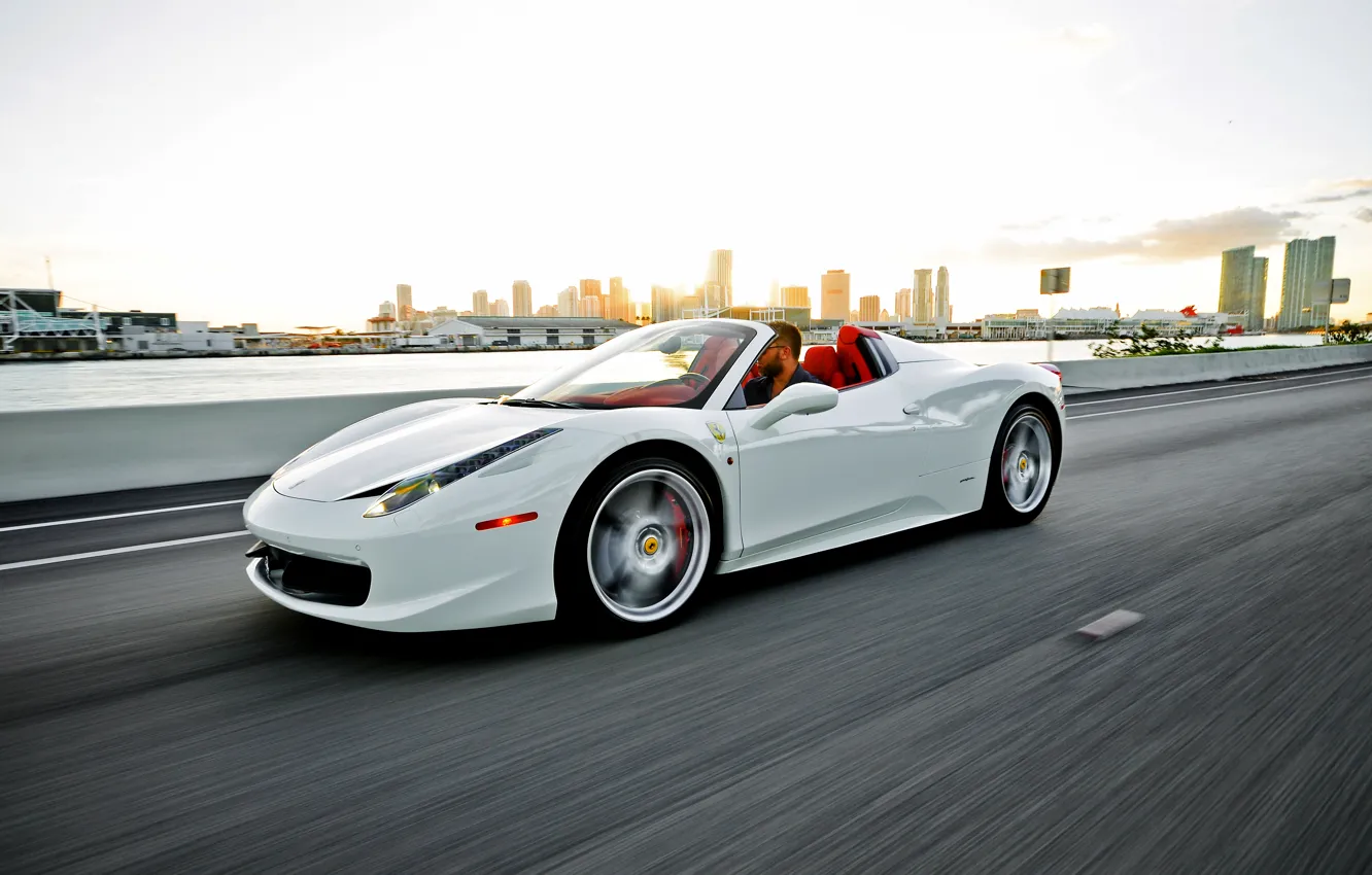 Фото обои Ferrari, суперкар, supercar, феррари, 458, Italia, Spider