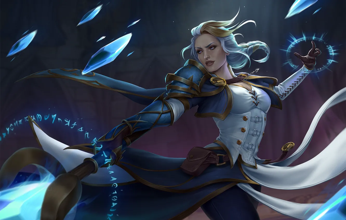 Фото обои WOW, Blizzard, World of WarCraft, WarCraft, Illustration, Jaina Proudmoore, Characters, Fan art