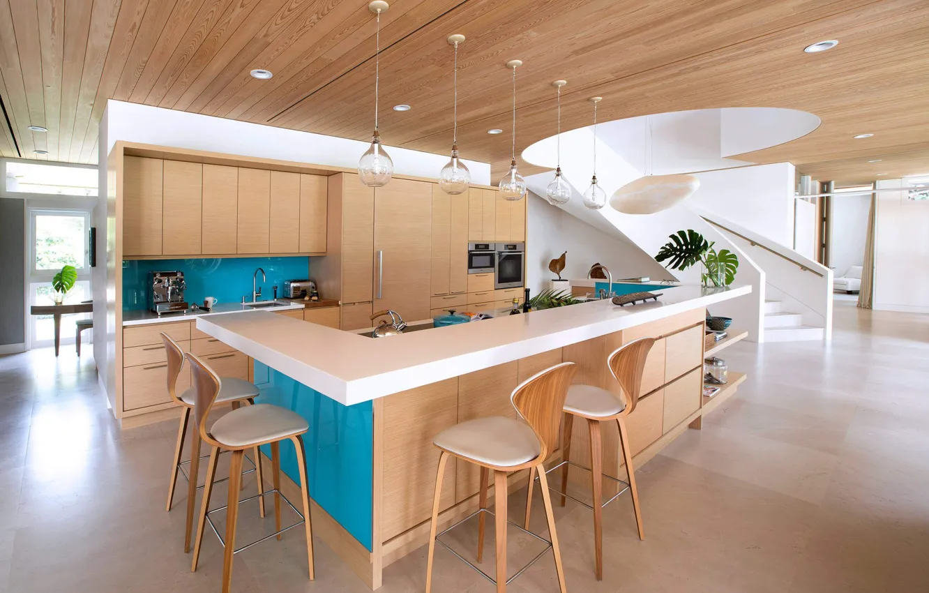 Фото обои вилла, интерьер, кухня, luxury