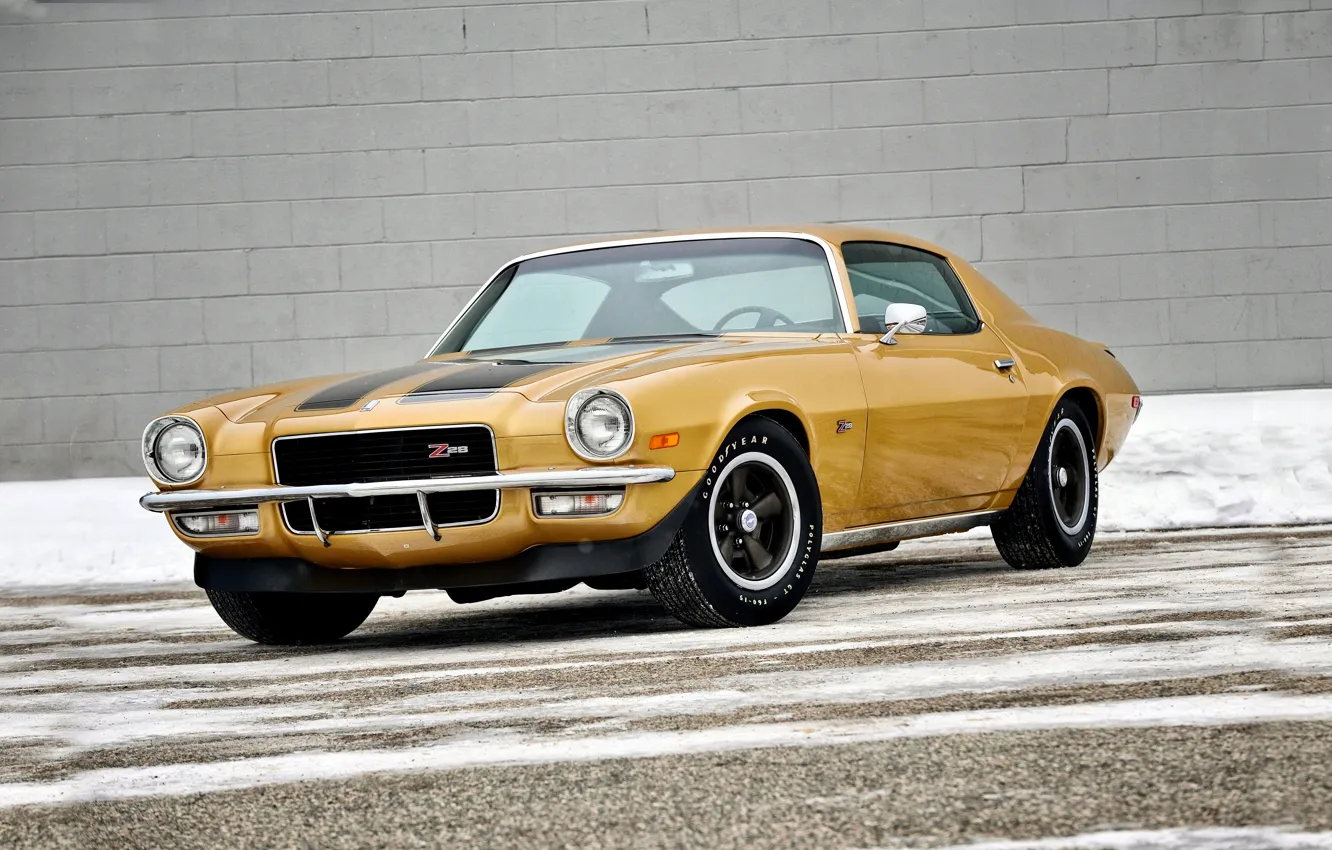 Фото обои Chevrolet, Camaro, шевроле, 1970, камаро, Z28