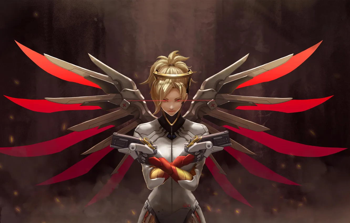 Фото обои soul, cold, overwatch, mercy