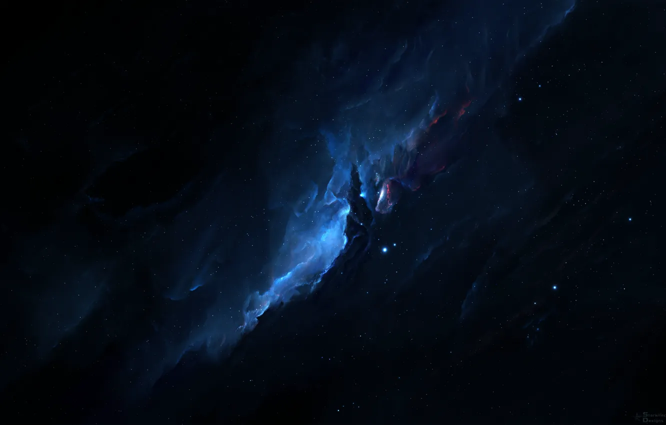 Фото обои космос, звезды, туманность, фантастика, арт, space, fantasy, nebula