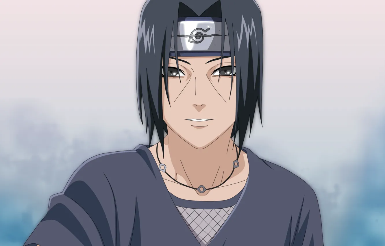 Фото обои улыбка, naruto, anime, nukenin, Itachi uchiha