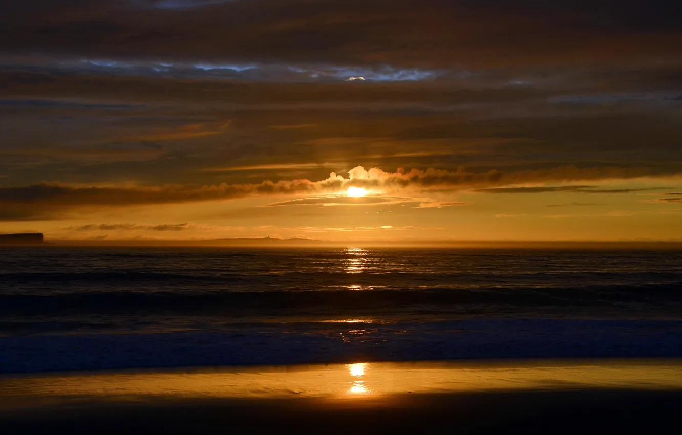 Фото обои Portugal, Seascape, Baleal sunset
