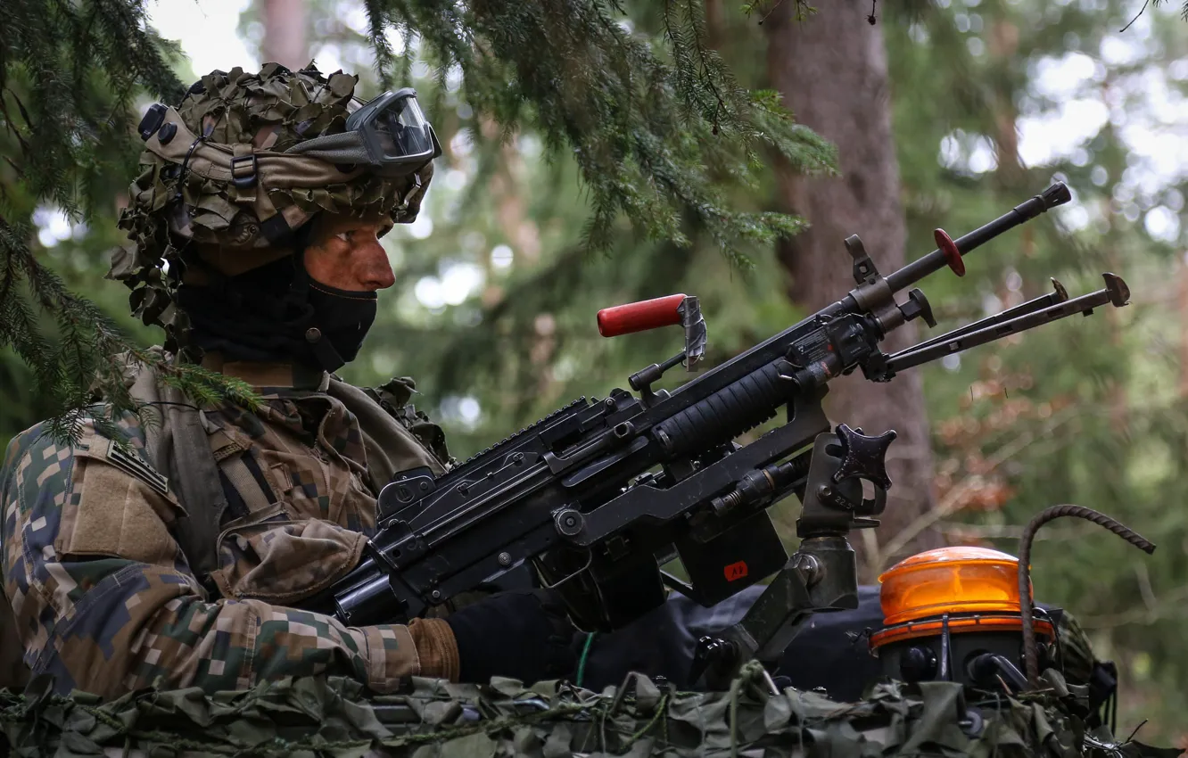Фото обои оружие, солдат, Latvian Army