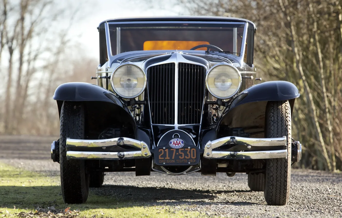 Фото обои вид спереди, ретро автомобили, 1930, by Murphy, Town Car, Cord L-29 Town Car, Cord L-29