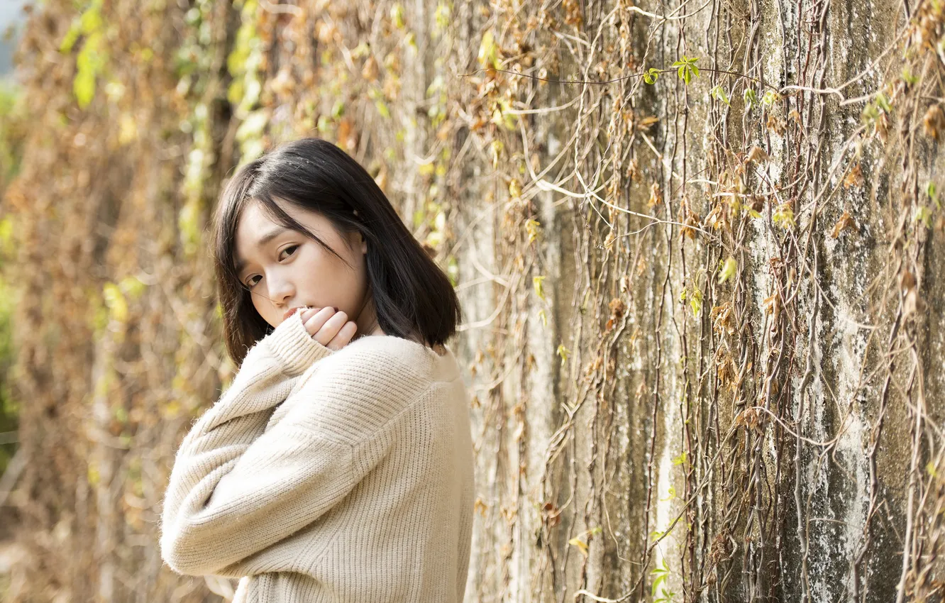 Фото обои China, woman, cute
