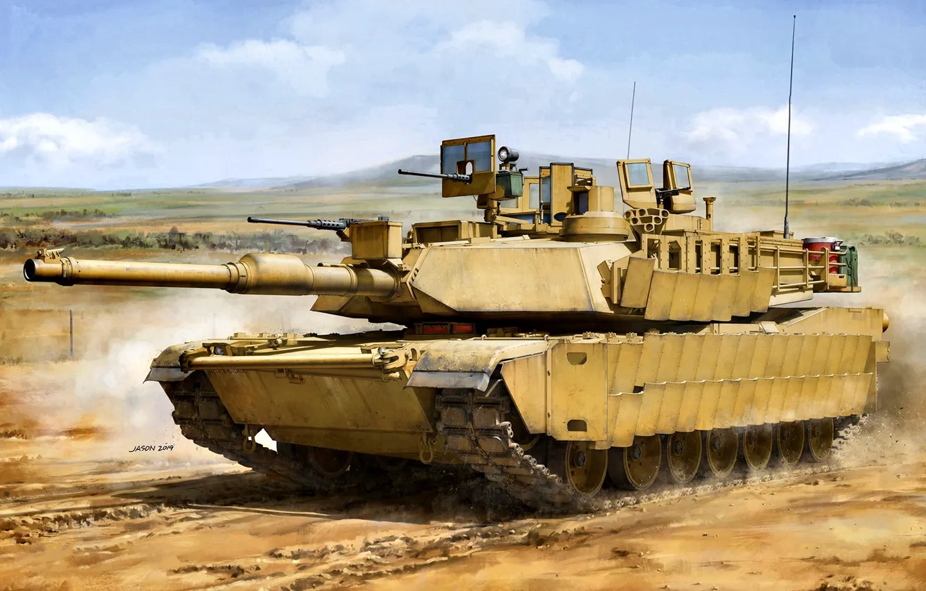 Фото обои Abrams, US Army, M1 Abrams, M1A2 SEP, Основной боевой танк США, 2x7.62мм пулемет М240, 1x12.7мм …