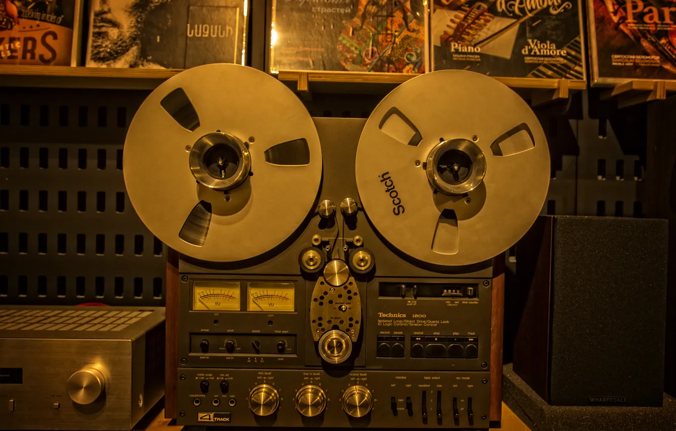 Фото обои music, retro, Moscow, tape recorder, Technics, reel-to-reel, Kide Foto-Art