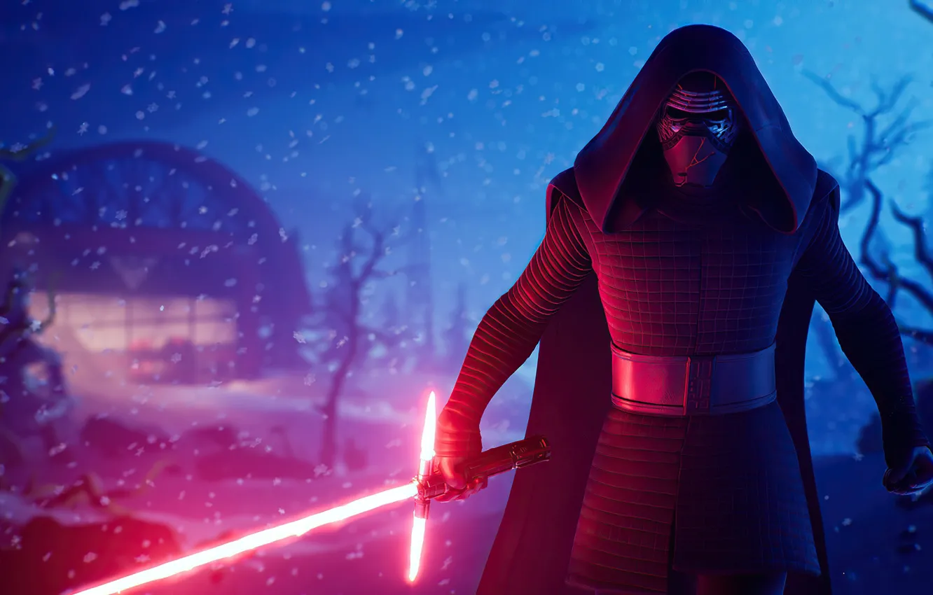 Фото обои Звездные Войны, Lightsaber, Kylo Ren, Fortnite