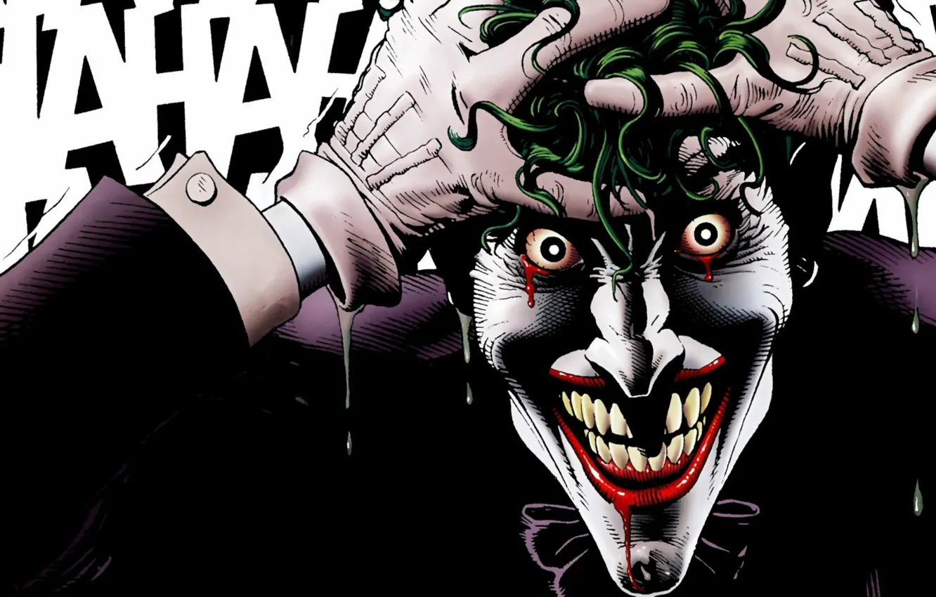 Фото обои Джокер, Joker, DC comics, Убийственная Шутка, Batman: The Killing Joke