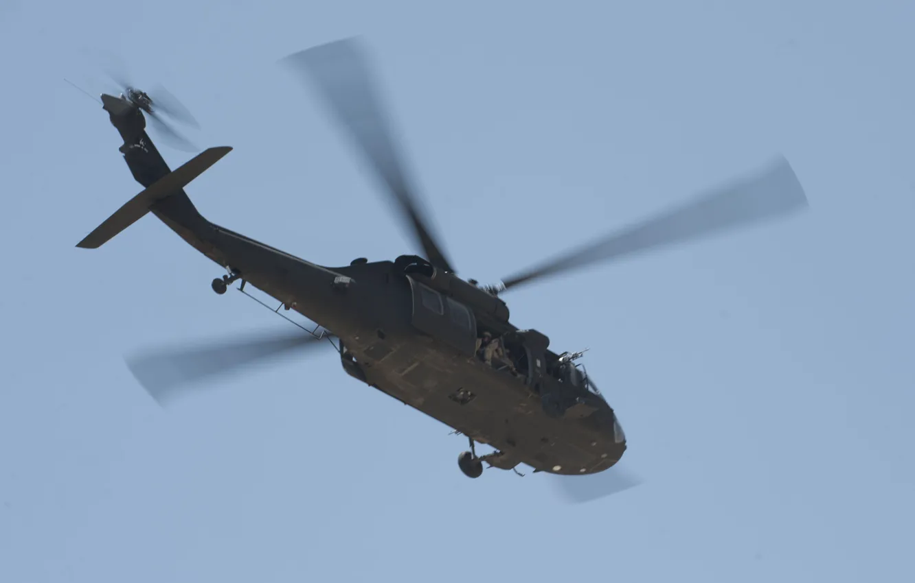Фото обои США, полёт, вертолёт, UH-60, Blackhawk