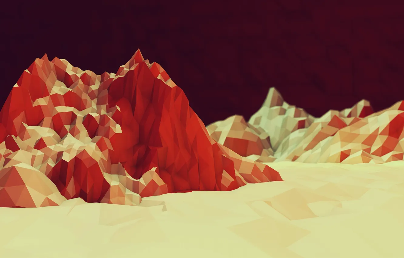 Фото обои горы, цвет, текстура, геометрия, texture, mountains, color