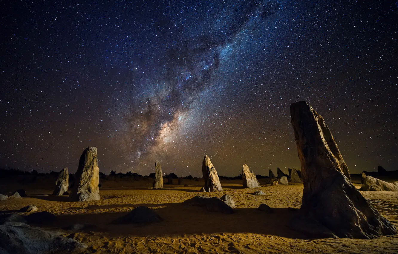 Фото обои light, landscape, galaxy, milky way, landmark, formation, milkyway, milky
