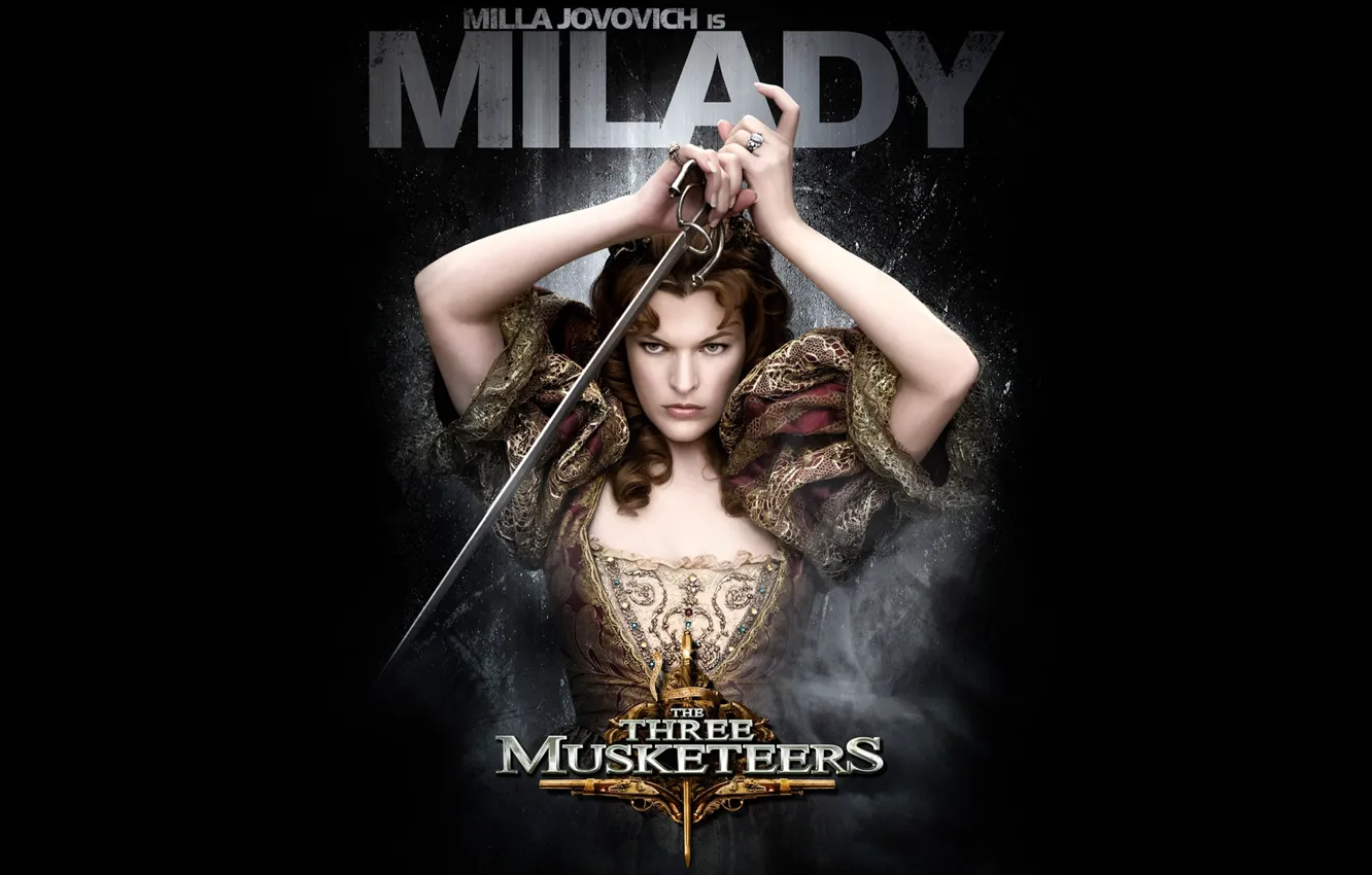 Фото обои Milla Jovovich, три мушкетера, The Three Musketeers