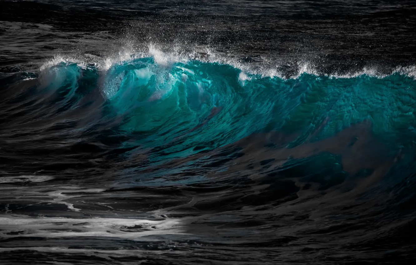 Фото обои волны, пейзаж, океан, waves, ocean, landscape, брызги воды, water splashes