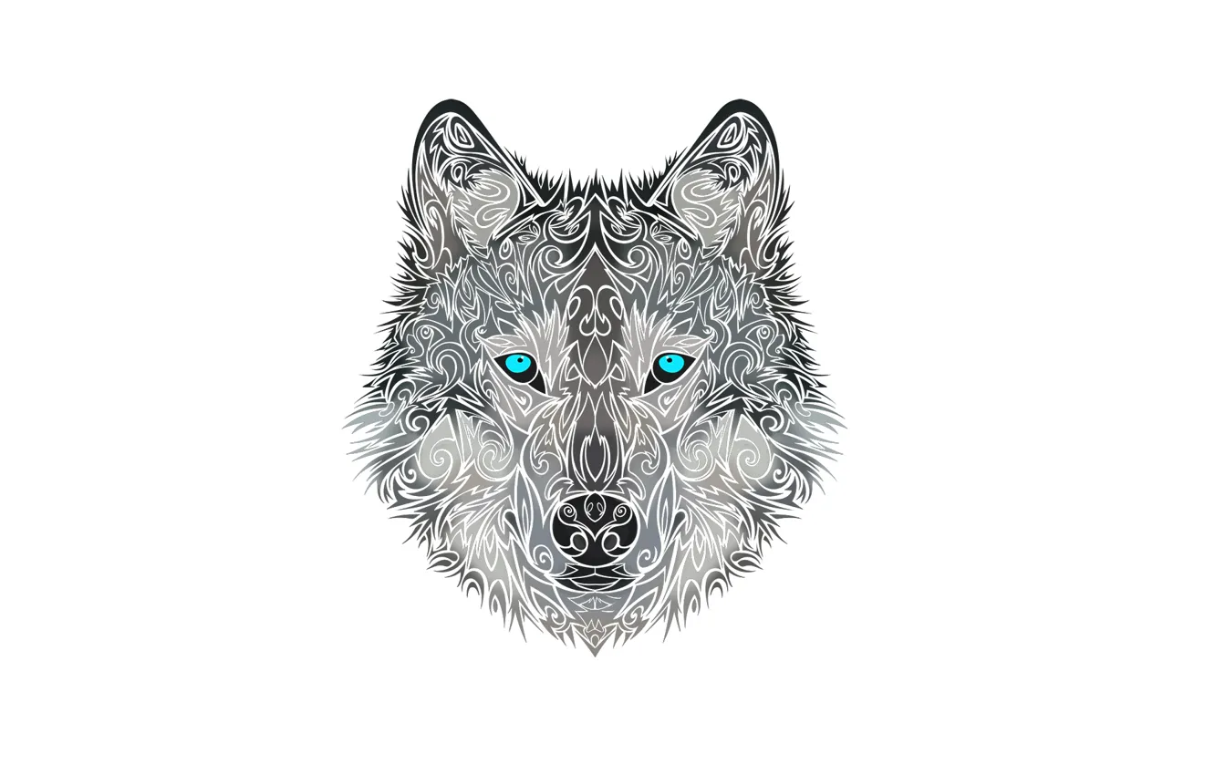 Фото обои морда, стиль, волк, собака, голова, wolf