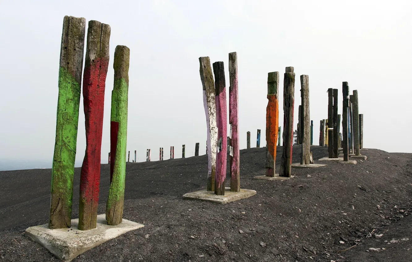 Фото обои пейзаж, фон, Totems